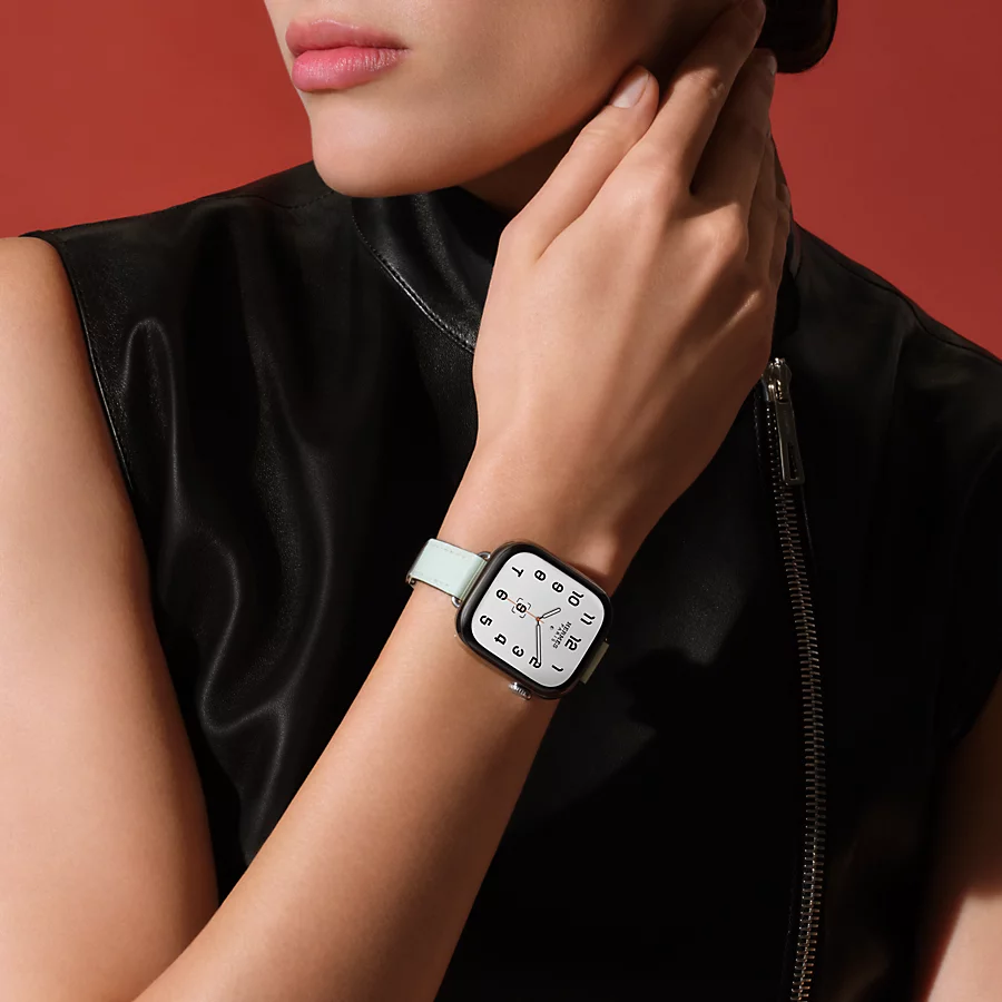 Hermès Caja Series 10 & Correa Apple Watch Hermès Single Tour 42 mm Attelage Precio ultrabajo