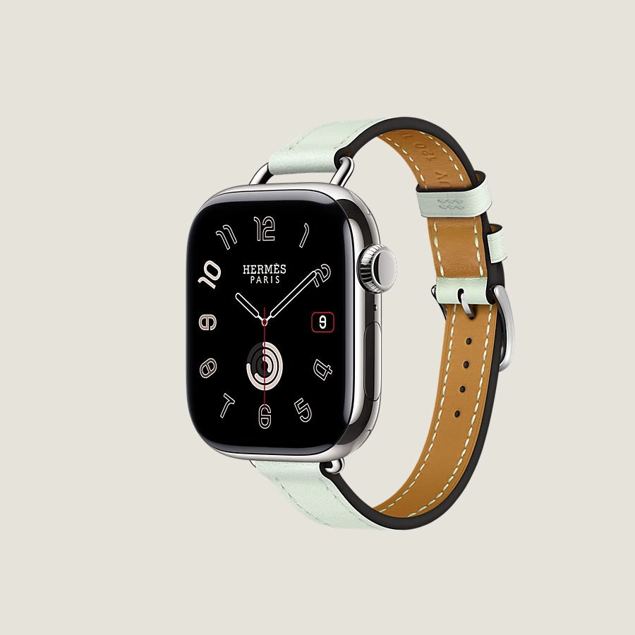 Hermès Caja Series 10 & Correa Apple Watch Hermès Single Tour 42 mm Attelage Precio ultrabajo