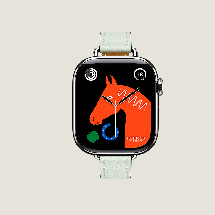 Hermès Caja Series 10 & Correa Apple Watch Hermès Single Tour 42 mm Attelage Precio ultrabajo
