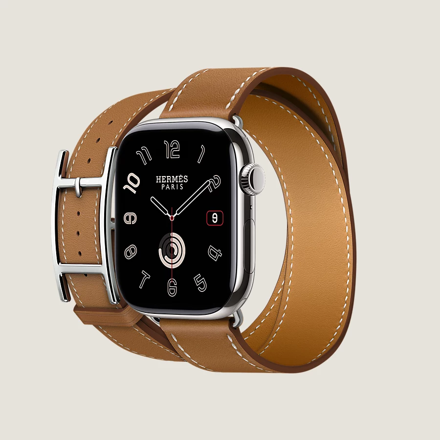Hermès Caja Series 10 & Correa Apple Watch Hermès Double Tour 46 mm Hapi Devoluciones gratuitas