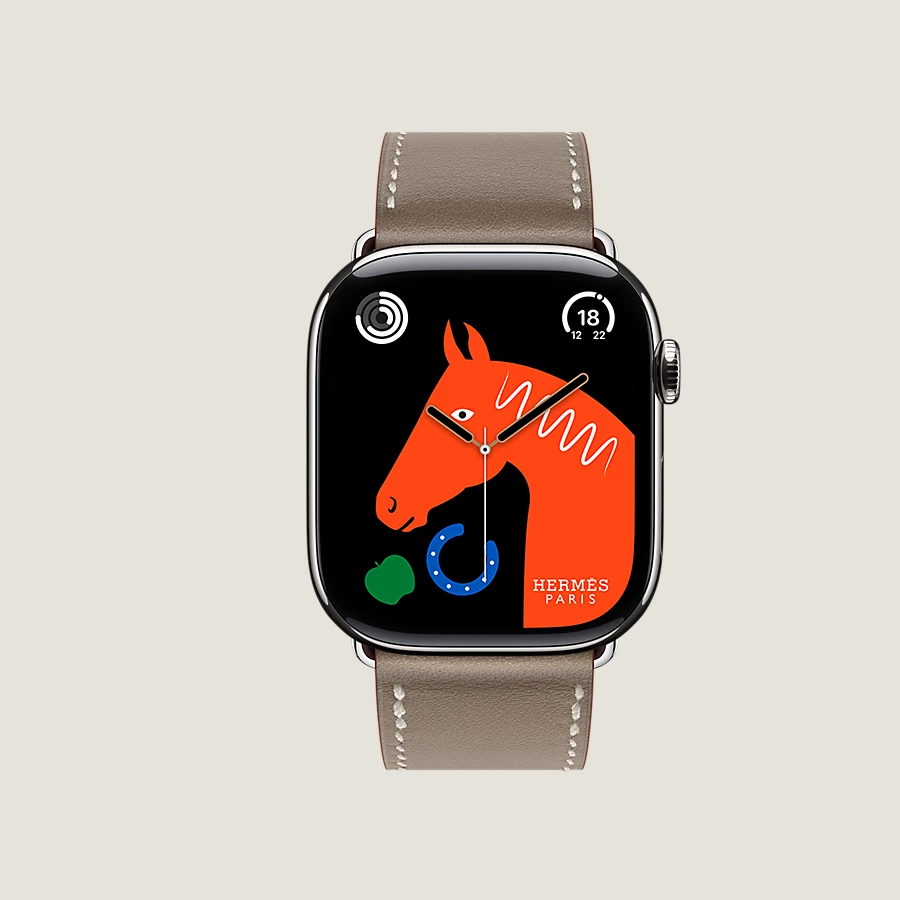 Hermès Caja Series 10 & Correa Apple Watch Hermès Single Tour 46 mm En línea