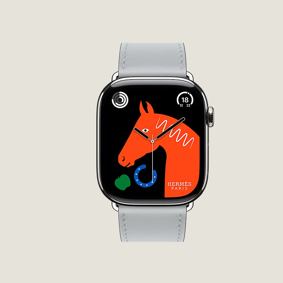 Hermès Caja Series 10 & Correa Apple Watch Hermès Single Tour 46 mm Outlet online