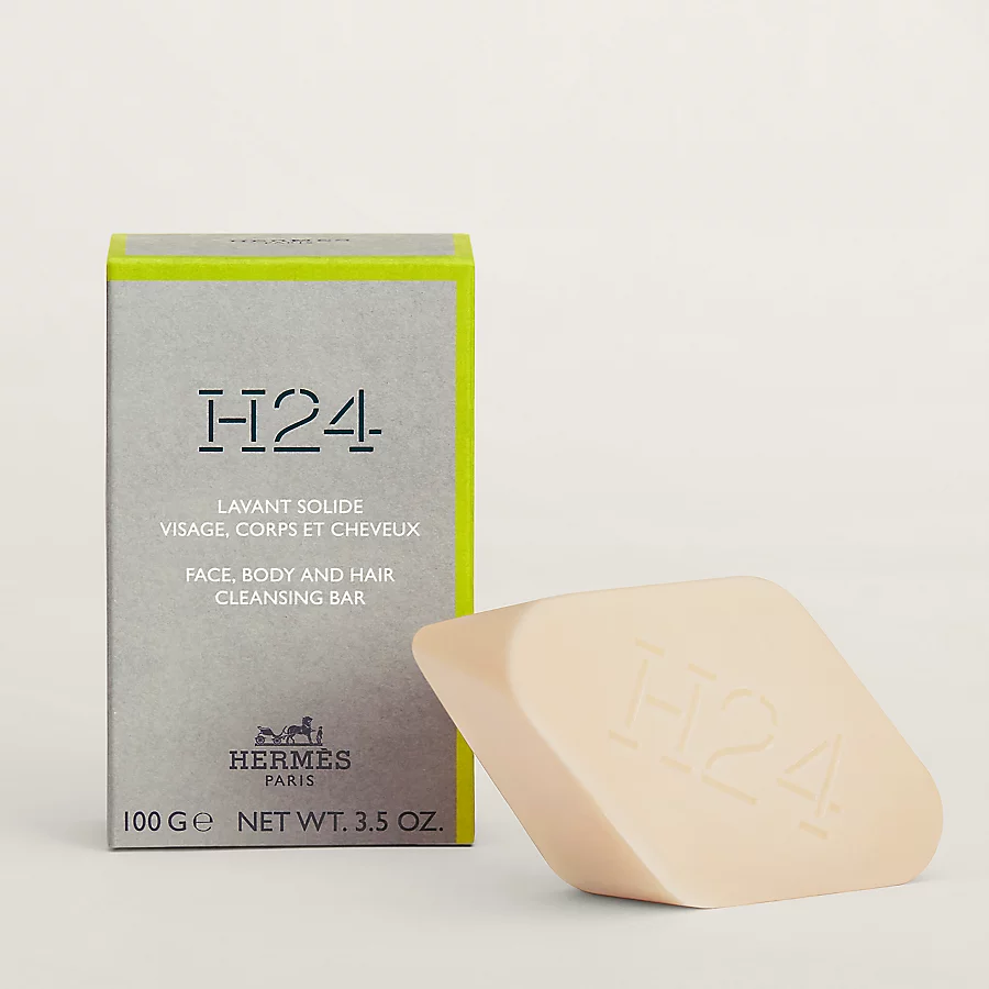 Hermès H24 Jabón sólido para el rostro el cuerpo y el cabello - 100 ml