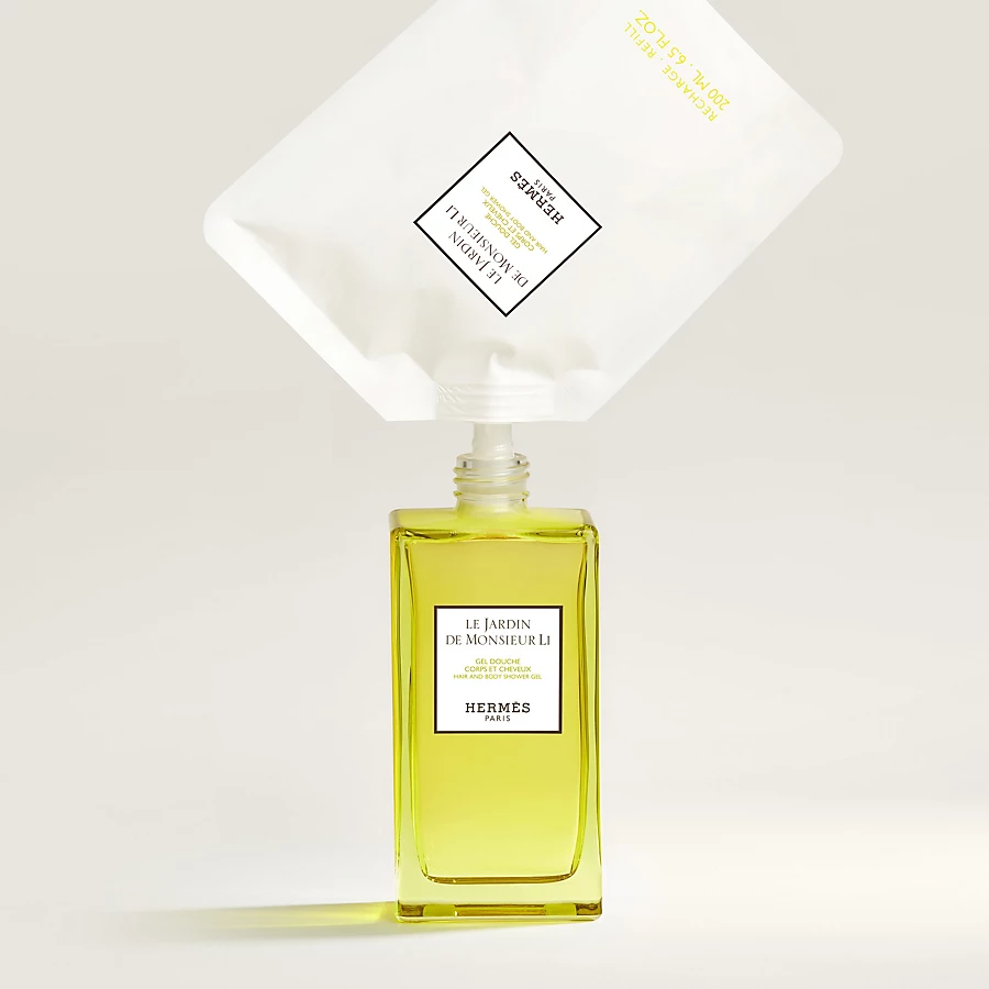Hermès Le Jardin de Monsieur Li Recarga de gel de ducha para cuerpo y cabello - 200 ml ÚLTIMAS EDICIONES