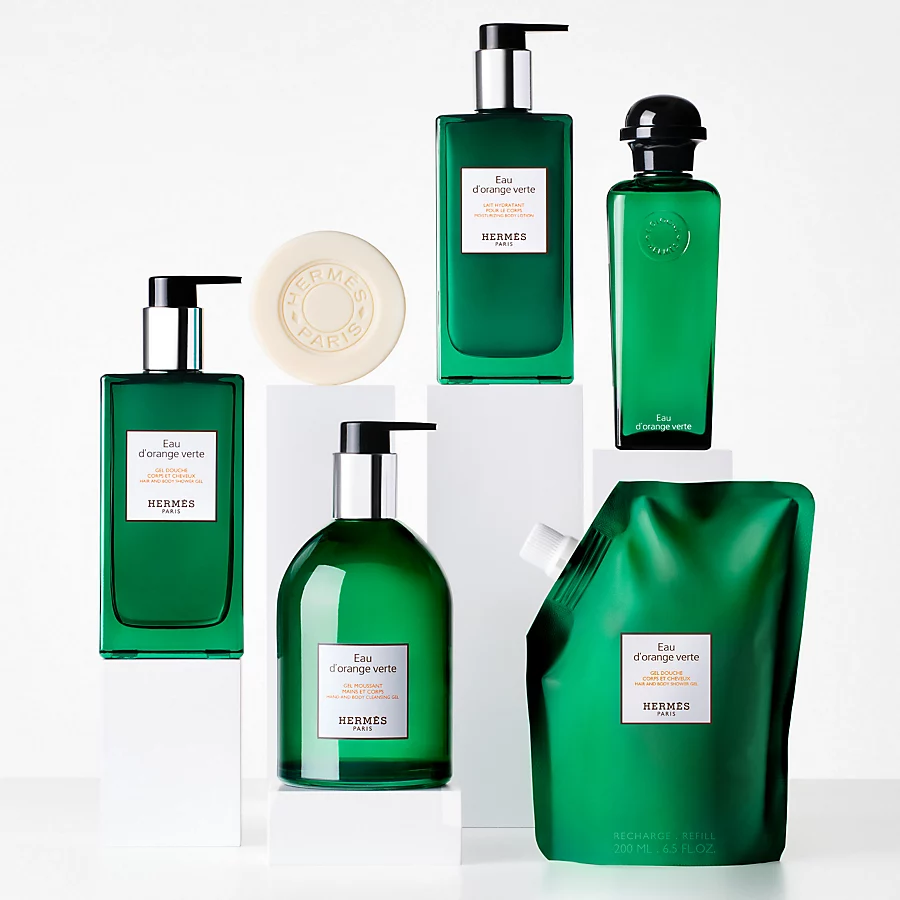 Hermès Eau d'orange verte Recarga de gel de ducha para cuerpo y cabello - 200 ml Promoción por tiempo limitado