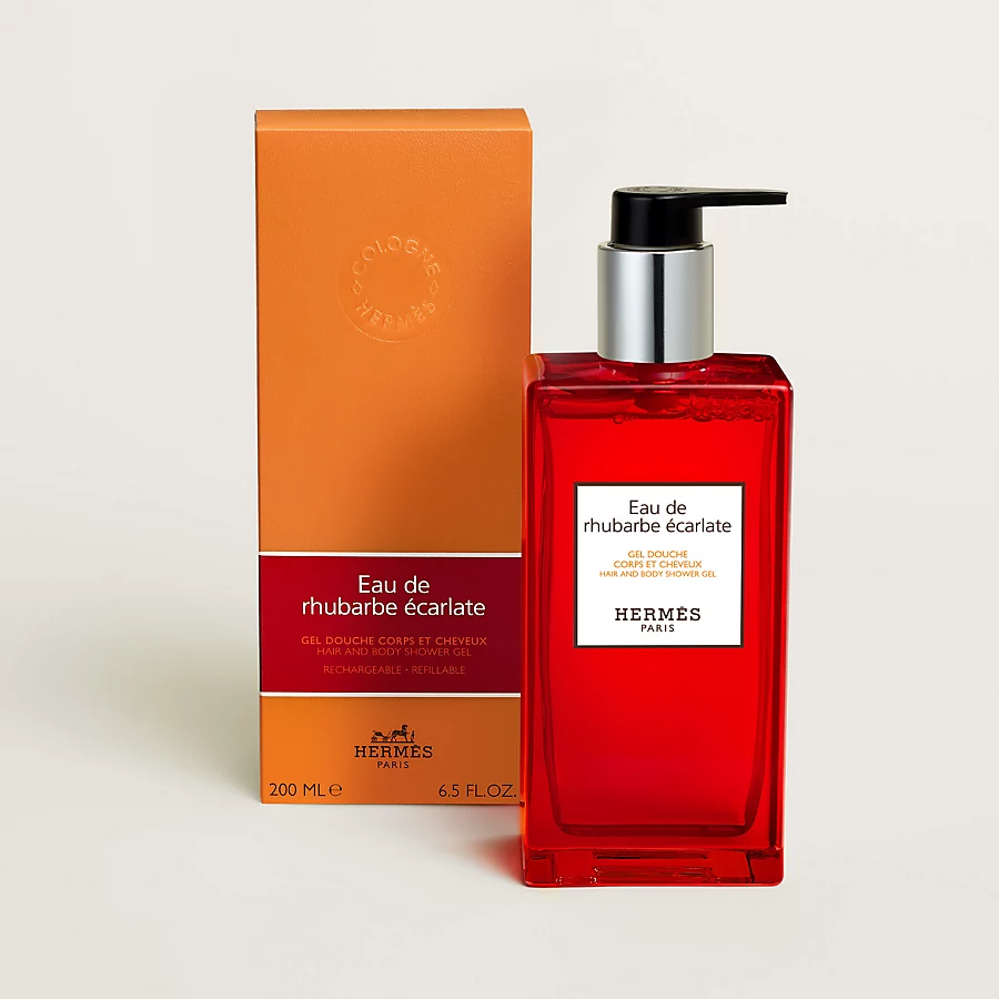 Hermès Eau de rhubarbe écarlate Gel de ducha para cuerpo y cabello - 200 ml Solo hoy