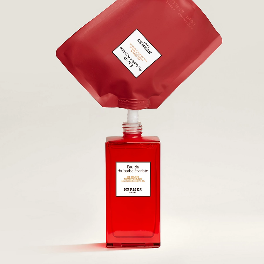 Hermès Eau de rhubarbe écarlate Gel de ducha para cuerpo y cabello - 200 ml Solo hoy