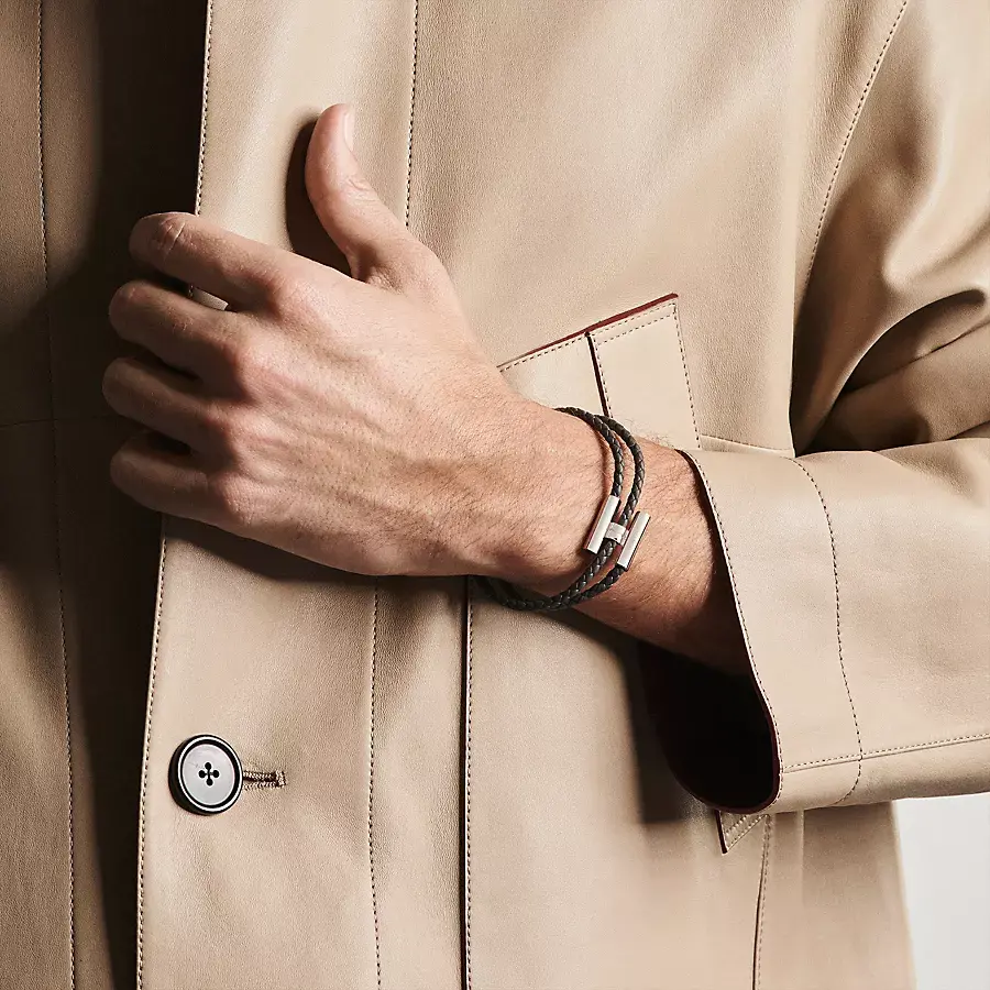 Hermès Pulsera Tournis Tressé Ahorra y exporta