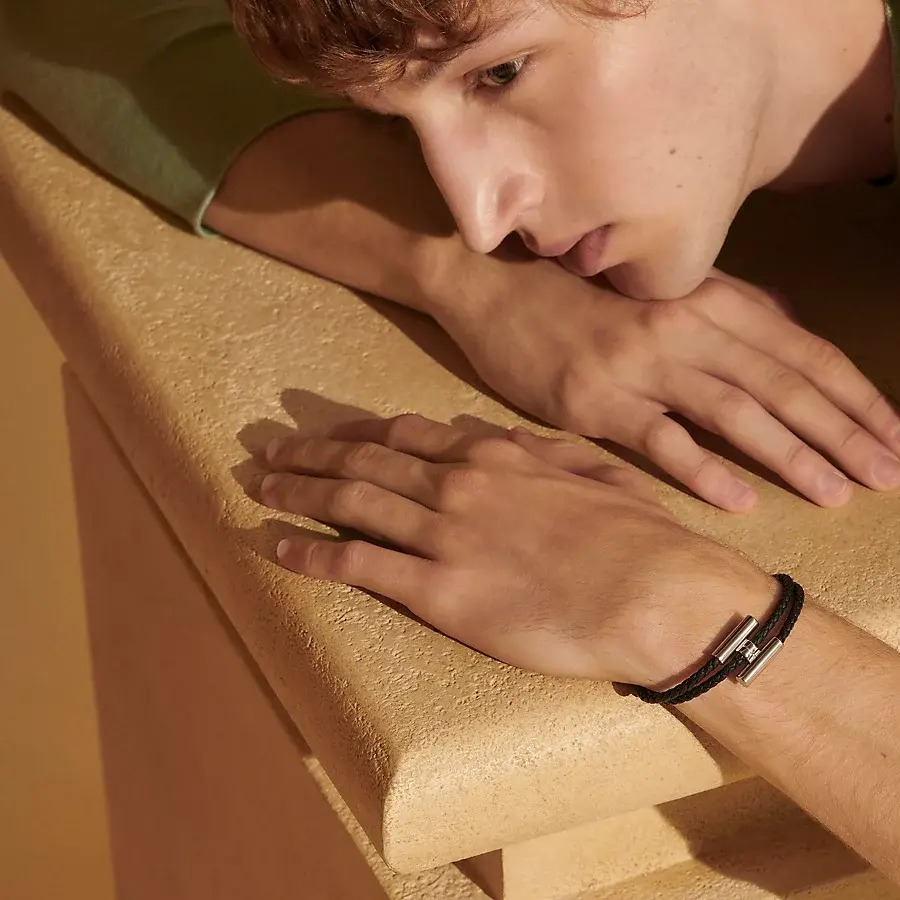 Hermès Pulsera Tournis Tressé Ahorra y exporta