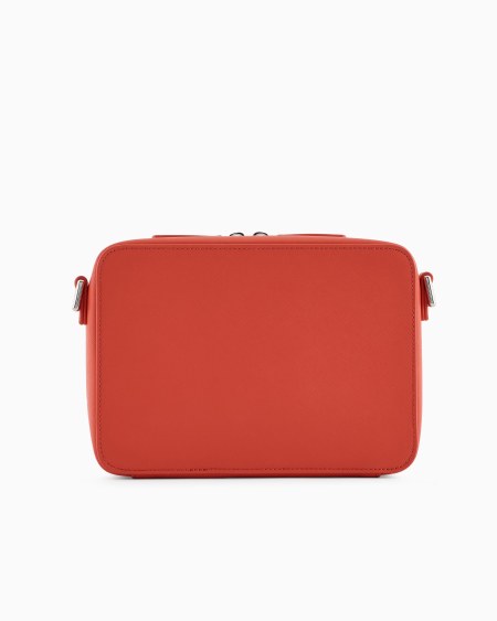 ﻿Armani Minifunda para cámara de piel saffiano regenerada con placa de águila ASV Descuento