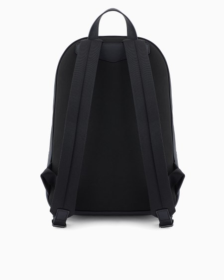 Armani Mochila de piel saffiano regenerada y nailon reciclado ASV Tienda