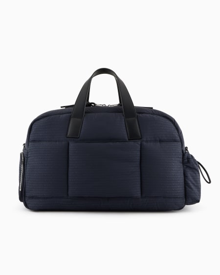 Armani Bolsa de nailon con inscripción integral del logotipo en tejido jacquard Mejor oferta