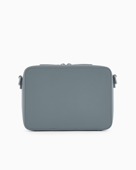 Armani Minifunda para cámara de piel saffiano regenerada con placa de águila ASV Envío gratis