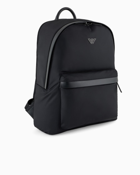 Armani Mochila redonda de nailon reciclado ASV Libre de impuestos
