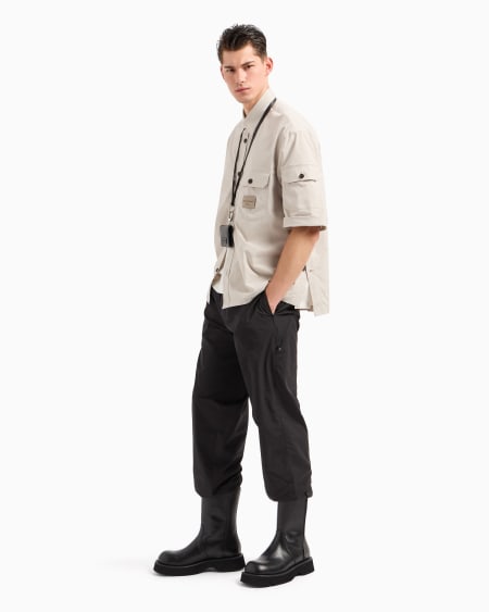Armani Pantalones de tejido técnico con bolsillo con cremallera Grandes ahorros