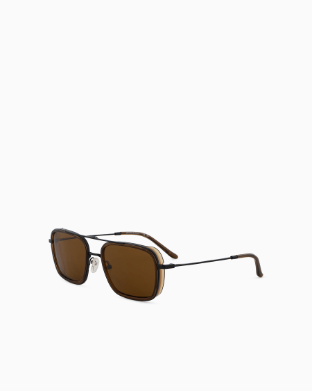 Armani Gafas de sol de forma cuadrada para hombre Precio ultrabajo