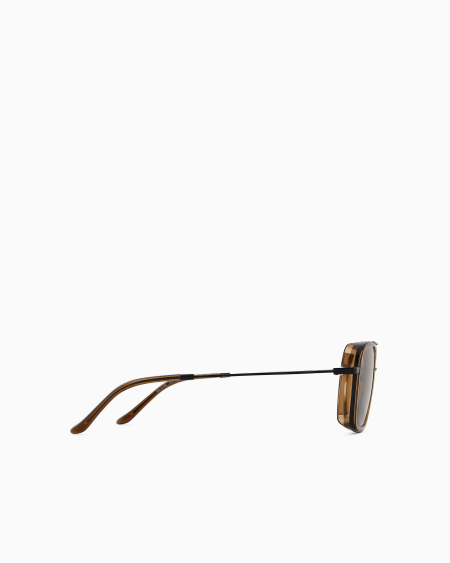 Armani Gafas de sol de forma cuadrada para hombre Precio ultrabajo
