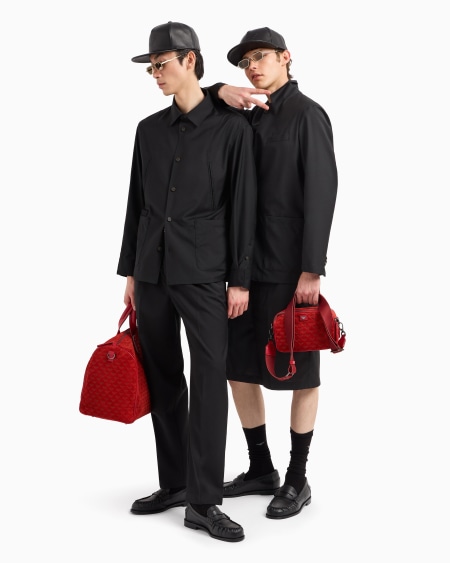 Armani Pantalones con pinzas en lana fría superligera Rebajas