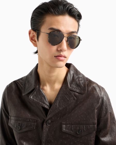 Armani Gafas de sol estilo piloto para hombre Rebajas de fábrica