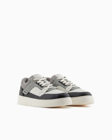 Armani Deportivas de piel y malla con detalles en contraste Rebajas online