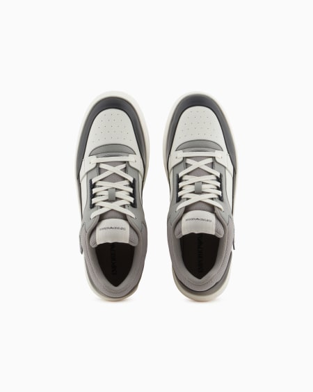 Armani Deportivas de piel y malla con detalles en contraste Rebajas online