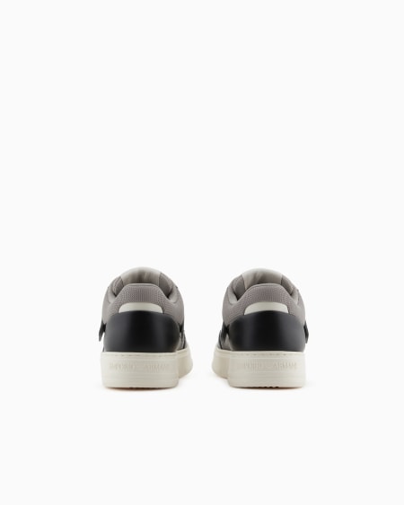 Armani Deportivas de piel y malla con detalles en contraste Rebajas online