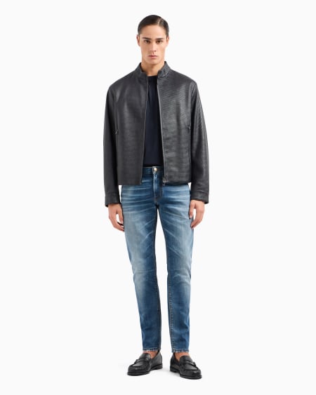 Armani Vaqueros J06 slim fit en denim lavado con líneas de efecto usado Envío gratis