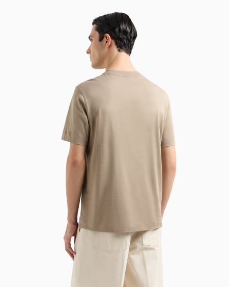 Armani Camiseta de punto con parche bordado con logotipo Promoción por tiempo limitado