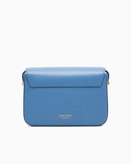 Armani Bolso de hombro de piel lisa con logotipo de águila de metal Oferta especial de fábrica