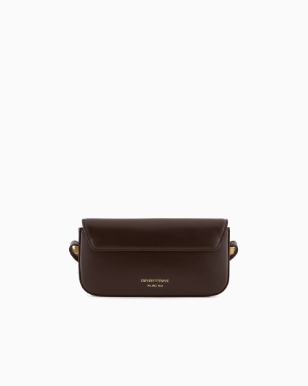 Armani Minibolso bandolera de piel lisa con logotipo de águila de metal Precios de Black Friday