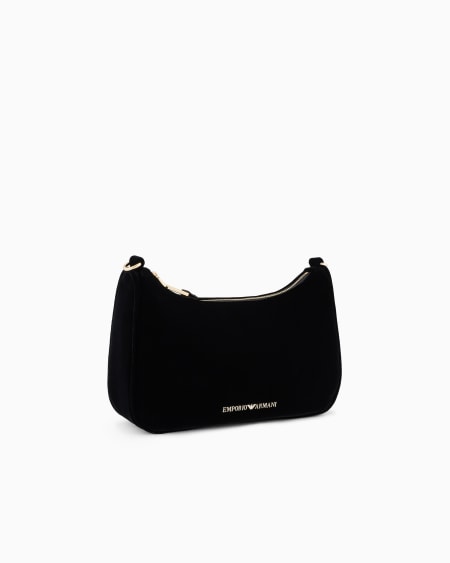 Armani Bolso de hombro baguette de terciopelo Descuentos del mes
