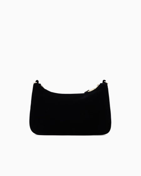 Armani Bolso de hombro baguette de terciopelo Descuentos del mes