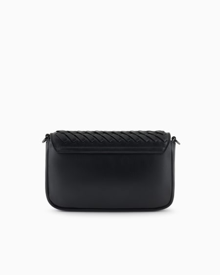 Armani Minibolso de piel trenzada con bandolera de cadena Oferta exclusiva