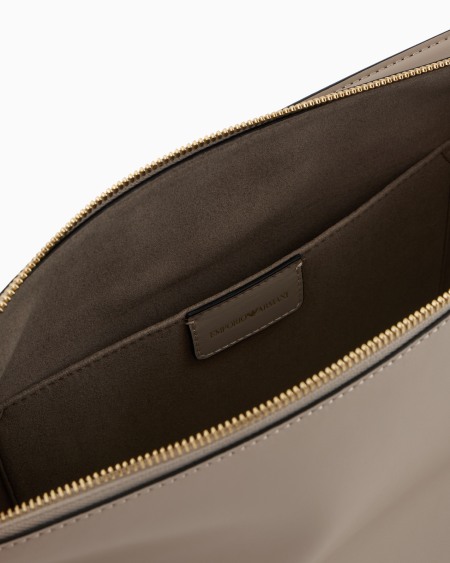 Armani Bolso de mano grande de piel lisa Precio ultrabajo