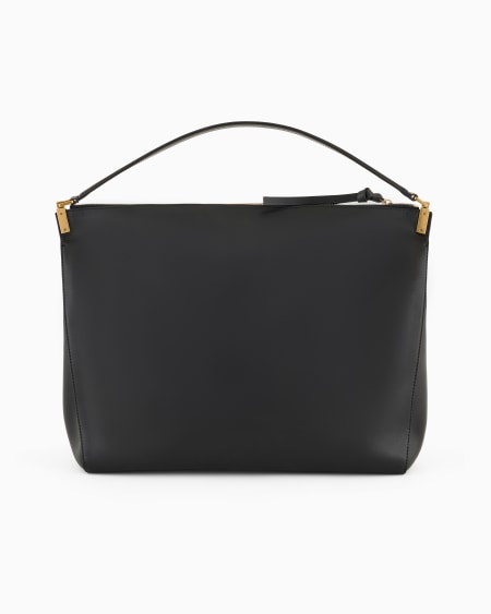 Armani Bolso de mano grande de piel lisa Devoluciones gratuitas