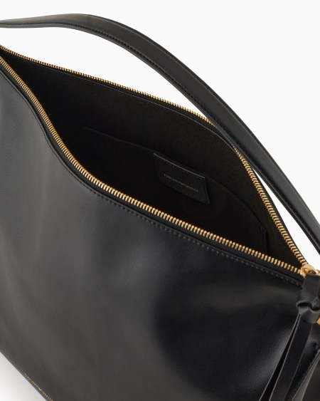 Armani Bolso de mano grande de piel lisa Devoluciones gratuitas