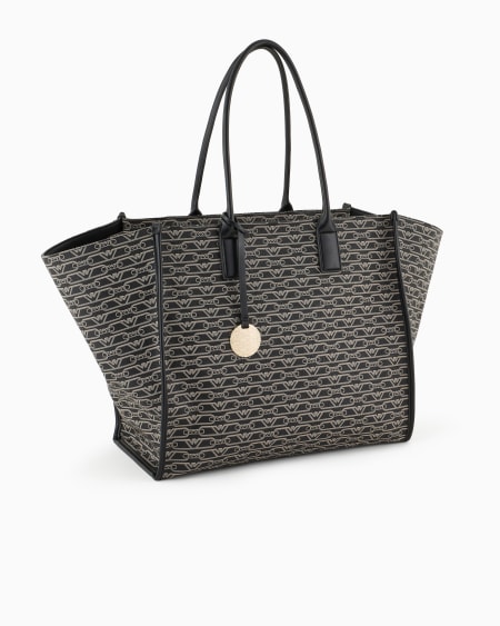 Armani Maxibolso shopper con estampado integral de monograma Rebajas