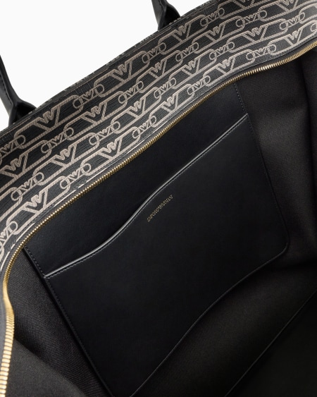 Armani Maxibolso shopper con estampado integral de monograma Rebajas