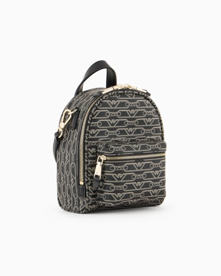 Armani Minimochila bandolera con estampado integral de monograma En oferta