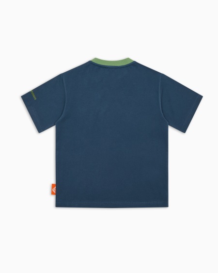 Armani Camiseta de punto orgánico con estampado Manga Bear Crew ASV Envío gratis