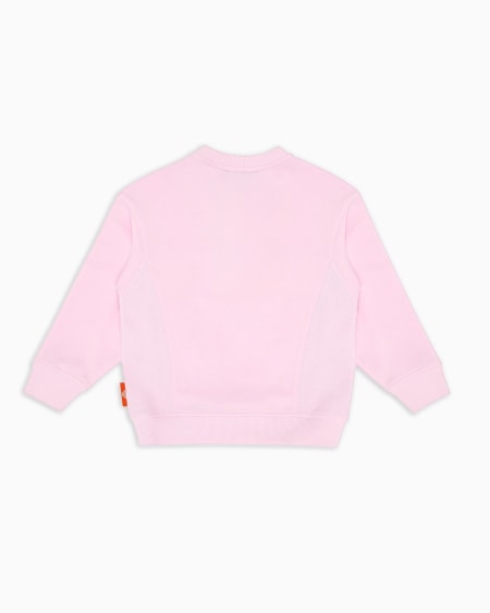 Armani Sudadera de punto orgánico con estampado Manga Bear Crew ASV COMPRAR AHORA