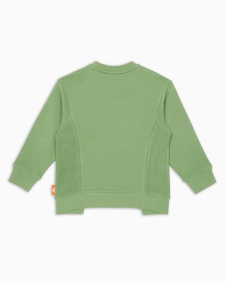 Armani Sudadera de punto orgánico con estampado Manga Bear Crew ASV Precio de fábrica