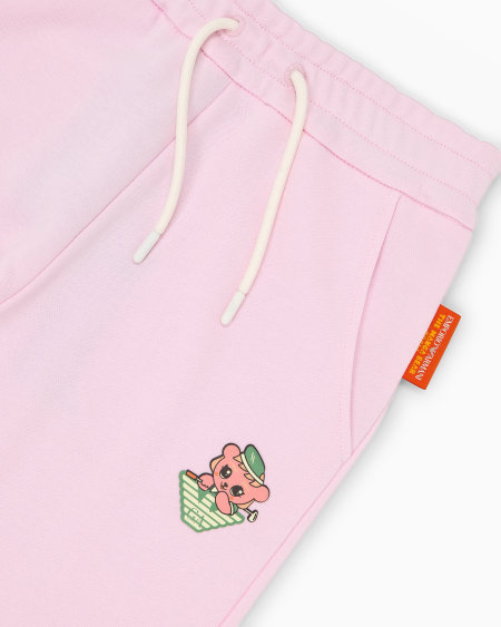 Armani Pantalones de chándal holgados de punto orgánico con estampado Manga Bear Crew ASV Solo hoy