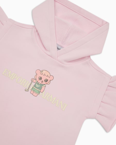 Armani Vestido de punto orgánico con estampado Manga Bear Crew ASV Solo queda un día
