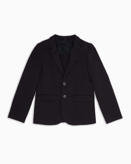 Armani Chaqueta de abotonadura sencilla de punto