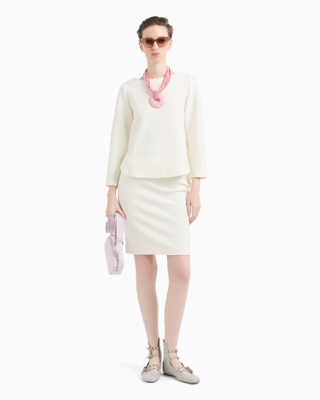 Armani Falda de tubo de punto ottoman Ventas relámpago