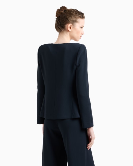 Armani Chaqueta de tejido texturizado fluido y plisado Tienda