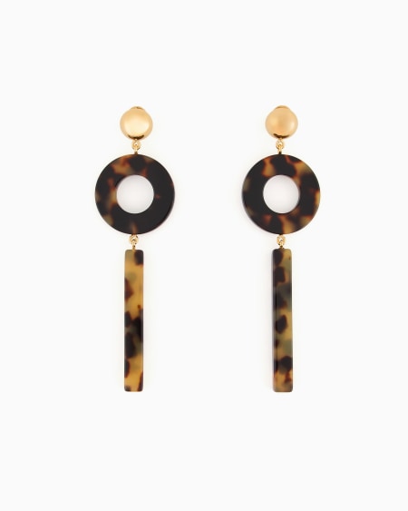 Armani Pendientes colgantes con elementos geométricos
