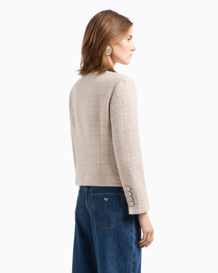 Armani Chaqueta de tweed de lúrex Rebajas online