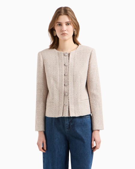 Armani Chaqueta de tweed de lúrex Rebajas online